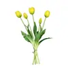 5 Buquês Amarrados à Mão, Tulipas Simuladas, Látex Pe Silicone Toque Hidratante, 5 Buquês de Tulipa, Decoração de Casa