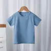 Camiseta de Manga Corta para Niños Verano Algodón Puro Media Manga Ropa de Verano para Niños Tops para Niños Moda para Niños Camiseta Básica para Bebés Niñas