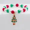Europa y Estados Unidos Pulsera Caliente Navideña Transfronteriza Pulsera Festiva de Papá Noel Pulsera de Copo de Nieve Campana Alce Pulsera Elástica