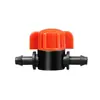 Válvula direta de tubo 4 mmvc, irrigação por gotejamento, mini válvula farpada dupla, tubo de lã 4/7, mini válvula de interruptor