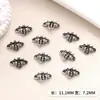 Accesorios Transfronterizos para Uñas, Estilo Punk Oscuro, Decoraciones Metálicas de Cruz Retro para Uñas, Accesorios Portátiles para Uñas DIY