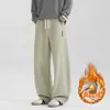 Pantalones Bufanda Casual para Hombre Pantalones Anchos Desestructurados Americanos Pantalones Negros de Otoño Nuevos Pantalones Deportivos Holgados de Patchwork Primavera/Otoño