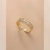 Novo Estilo Luz Luxo Zircon Anel Feminino Moda Distintivo Internet Celebridade Anel de Dedo Design de Nicho Acessórios Requintados All-Match