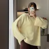 Moda Femenina Nueva Otoño/Invierno 2026 Europa Transfronteriza Casual Perezoso Cálido Piel Sintética de Visón Suéter de Punto Holgado