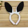 Acessório de Cabeça de Animal de Desenho Animado Faixa de Cabeça com Orelhas de Coelho Branco Fantasia de Cosplay de Menina Coelho Festa Acessório de Cabeça