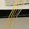 Paquete de Oro 14K US Plata de Ley 925 Cadena Cadena de Ola de Agua Cadena de Costilla Pulsera Cadena de Collar Accesorios DIY