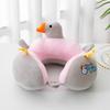 Almohada en forma de U Almohada para el cuello Dibujo animado Avión Viaje Reposacabezas Almohada para el cuello Oficina Portátil Estudiante Pato Almohada para el cuello
