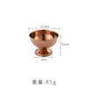 Tazón de Postre de Acero Inoxidable 304 Coreano Copa Dorada para Cóctel y Champagne Copa para Helado Copa para Pudín Tazón para Snacks