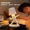 Adorno de Lámpara con Forma de Máscara de Lujo Ligero, Lámpara de Mesa con Iluminación Ajustable de Tres Colores, Lámpara Decorativa Artística para Ambiente de Dormitorio junto a la Cama