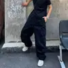 Pantalones de trabajo de algodón de estilo americano modernos con múltiples bolsillos para hombre, pantalones largos casuales de pierna ancha recta holgada retro para primavera/verano