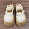 Sandálias Mary Jane de Solado Grosso para Mulheres, Novo Estilo 2026, Meia-Pantufas Fechadas com Malha Trançada para Aumentar a Altura, para Mulheres Baixas
