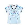 Camiseta Estilo Jersey Color Block Retrô Americana de Manga Curta para Mulheres, Verão 2026, Corte Slim, Versátil, Crop Top Esportivo