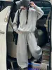 Conjunto de primavera y otoño para niñas 2026 nuevo conjunto deportivo de dos piezas moderno estilo coreano con sudadera y pantalones de pierna ancha para niñas mayores