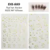 Pegatinas para Uñas Cielo Estrellado Estilo Francés, Líneas Planas Versátiles, Corazones, Estrellas, Pegatinas para Uñas DIY, Accesorios, Estilo Dh