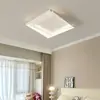 Lámpara de Techo para Dormitorio Principal Estilo Crema Normcore Moderna Simple 2025 Nueva Creativa Anillo Estudio Dormitorio Habitación Lámpara