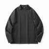 Camiseta Térmica de Manga Larga con Media Cremallera para Hombre, Deportiva Casual para Otoño/Invierno, Absorbe la Humedad, Secado Rápido, Costuras Selladas 14052
