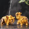 Los adornos para mascotas de té se pueden criar y cambian de color de la suerte, accesorios para juego de té de sapo dorado, juego de té creativo de kung fu, palillos para juego de té, mascota de té que cambia de color
