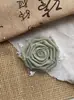 Presilha de cabelo preta flor rosa murcha acessório casamento lolita vento preto material queimado acessório feito à mão peito