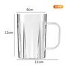 Vaso Transparente de Lujo Ligero para Enjuague Bucal Juego de Vasos Cuadrados para Lavado para Parejas Domésticas Vaso para Cepillo de Dientes para Niños y Estudiantes Vaso para Cepillo de Dientes Soporte para Cepillos de Dientes