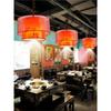 Nuevo Estilo Chino Marea Nacional Rojo de Internet Chandelier de Piel de Oveja Restaurante de Hot Pot Salón de Restaurante Casa de Té Restaurante Decoración de Comedor Linterna Roja
