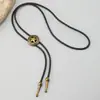 Collar de Pajarita Estilo Nuevo Vaquero Occidental Transfronterizo Colgante Creativo de Estrella de Cinco Puntas Mismo Estilo para Hombres y Mujeres Hebilla de Corbata