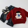 Suéter de Muñeco de Nieve Maibao para Niños 2026 Invierno Nuevo Jersey de Punto Engrosado para Niños y Niñas Suéter de Bebé Ropa de Invierno