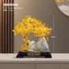 Vaca lechera de cristal amarillo adornos de fruta roja árbol de la fortuna pequeño fortuna árbol de la fortuna creativo mueble de vino accesorios de decoración del hogar sala de estar mueble de TV