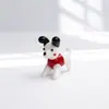 Perro Salchicha Miniatura Glaseado de Zibo, Bichón, Caniche Maltés Cachorro Simulado Figura de Animal para Decoración de Coche y Escritorio Regalo