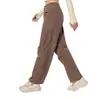 Pantalones Deportivos para Exteriores a Prueba de Tres Elementos Transfronterizos, Pantalones Deportivos Rectos Holgados para Mujer, Cintura Alta con Cordón, Pantalones de Pierna Ancha Cortavientos para Fitness, Running, Yoga