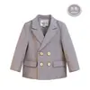 Terno Infantil Único Outono e Inverno Novo Moda Coreana Terno Pequeno de Cavalheiro Jaqueta de Terno de Performance para Menino de Um Ano Florista