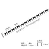 Soportes de Estante para Columnas Cuadradas de Doble Fila Ensanchados, Soportes de Columna en Forma de A Blanco y Negro, Columnas de Escalera, Estantes en T para Paredes de Tiendas de Ropa