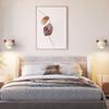 Lámpara de pared para mesita de noche color crema para habitación infantil protección ocular habitación de princesa oso Mickey fondo de pared de dormitorio Bauhaus lámpara de pared
