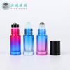 Botella Roller de Vidrio con Gradiente de 5ml, Botella Roller de Bola de Acero para Masaje, Botella de Aceite Esencial, Botella Recargable, Botella de Vidrio Roller Ball, Empaque Cosmético