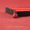 Mineral en bruto alto contenido cinabrio bolsa de dinero palabra de la suerte accesorios DIY cuentas sueltas arena dorada púrpura colgante adornos colgantes