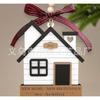 2026 Mudanza Transfronteriza Regalos para Casa Nueva Navidad Día de la Madre Día de San Valentín Decoraciones Entrada Redondo de Madera Colgantes