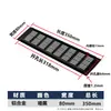 Orificio de Ventilación Disipación de Calor Negro Plateado Gabinete para Zapatos Rectangular Malla Transpirable Gabinete de Ventilación Armario de Vestir Aleación de Aluminio Malla Transpirable