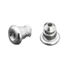 Nuevos Tapones para los Oídos de Aluminio Simple Bala Aguja Fina Accesorios para Joyería DIY Pendientes Redondos Aretes Tapón Trasero Tapas para Aretes