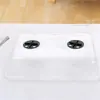 Plástico Carnudo Pequeno Quadrado Preto Quadrado Colorido Acabamento e Armazenamento Combinação Vaso de Flores de Plástico Bandeja Vaso com Encaixe de Folhas Prato para Sementes e Mudas