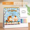 Calendario de Bolsillo Personalizado 2027 Calendario de Escritorio Creativo con Logo Estampado en Oro Publicidad Comercial de Empresa Año del Caballo Calendario Mensual