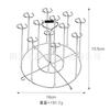 Freidora de Aire Parrilla 304 Horno Doméstico Acero Inoxidable Rejilla Colgante Rejilla Vertical para Barbacoa Rejilla para Brochetas de Barbacoa Brochetas