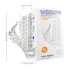 Funda Vibratoria de Cristal para Chupar Lengua con Textura de Costillas para Hombres, Funda de Cristal con Púas Ampliada y Engrosada para el Placer