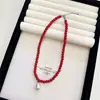 Collar de Perlas con Forma de Gota de Agua para Mujer Cadena de Clavícula Nueva y Popular Cadena para Suéter Accesorios Otoño e Invierno