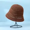 Atacado Novo Chapéu de Balde Pequeno para Mostrar o Rosto de Verão Sombreiro e Proteção Solar para Exterior Chapéu Bacia de Viagem Praia Chapéu de Malha Respirável