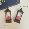 Decoraciones de Navidad, Lámparas de Aceite Pequeñas de Navidad, Luces de Llama Simulada, Lámparas de Viento LED, Luces de Velas, Luces Decorativas de Navidad, Luces Portátiles