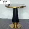 Fabricante Piernas de Mesa de Conferencia de Losa Moderna Base de Soporte para Mesa de Café de Acero Inoxidable Chapado en Oro Mesa de Recepción de Oficina Mesa de Café