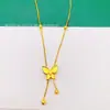 Suministro en Vivo Latón Chapado en Oro Nuevo Collar de Mariposa con Borla Tridimensional Cadena para Clavícula Moda Nacional Joyería al por Mayor