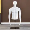 Modelo Masculino de Meio Corpo com Pernas Loja de Roupas Balcão Display Placa de Display para Vitrine Design Plástico Pintura Preto e Vermelho Tipo Mannequin