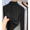 Camiseta de Terciopelo Alemán de Nuevo Estilo Otoño e Invierno de Corte Slim Cálida de Color Puro para Mujer Camiseta de Fondo de Cuello Alto Medio Top para Mujer Isn Trbottomy