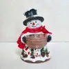 Chegada de Natal Tigela de Doces de Natal Estatueta Personagem de Natal Tigela de Doces Ornamento de Resina