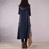 Primavera de 2024 Novo Estilo Coreano tamanho plus size menina cheinha Colete Solto Longo Jeans Sem Mangas com Capuz Acima do Joelho Top Feminino